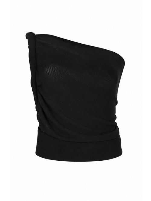 Top monospalla in maglia di viscosa a costine ALBERTA FERRETTI | M0886 01030555